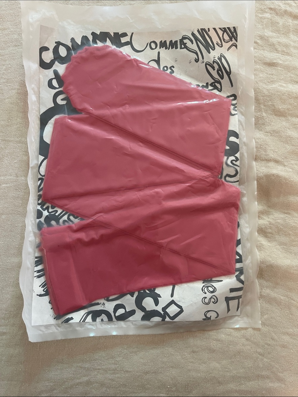 Red Nylon Tights — New in Package